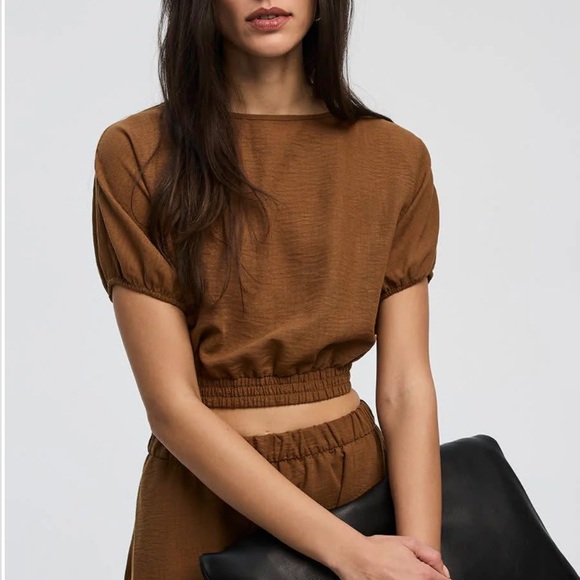Reitmans Tops - NWT Brown Crop Top